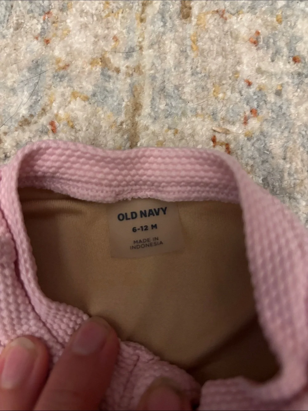Old Navy Light Pink Long-Sleeve Zip Front One-Piece